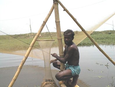 Jabed received equipment to fish for a living.